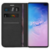 Leather Wallet Case & Card Holder Pouch for Samsung Galaxy S10+ (Black)
